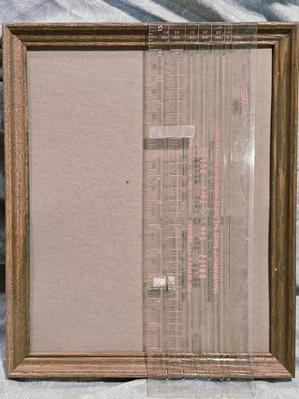 9.5x12.5 Photo canvas XL space Oak Wood Grain Picture Frame Rustic Open Frame